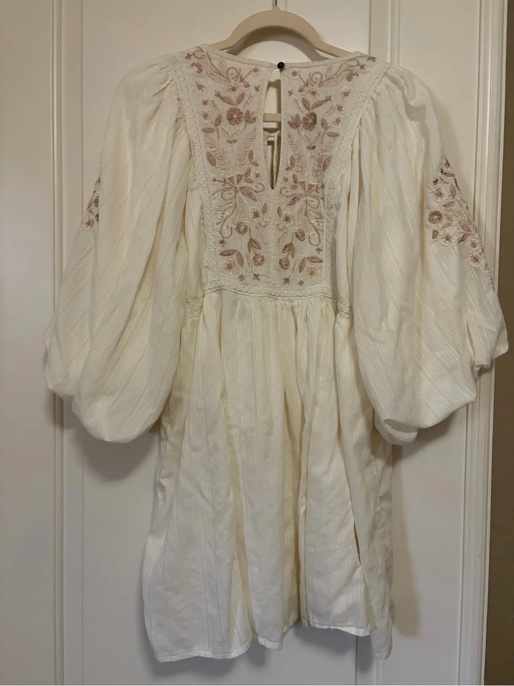 ☀️✌🏽🕊️Anthropologie Viveka Embroidered Bohemian Lace Mini Dress🕊️✌🏽☀️ - Picture 11 of 15